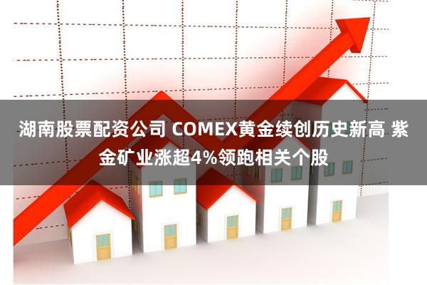 湖南股票配资公司 COMEX黄金续创历史新高 紫金矿业涨超4%领跑相关个股
