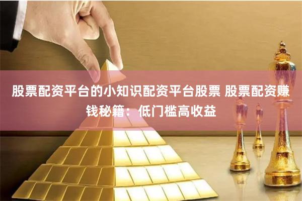 股票配资平台的小知识配资平台股票 股票配资赚钱秘籍：低门槛高收益